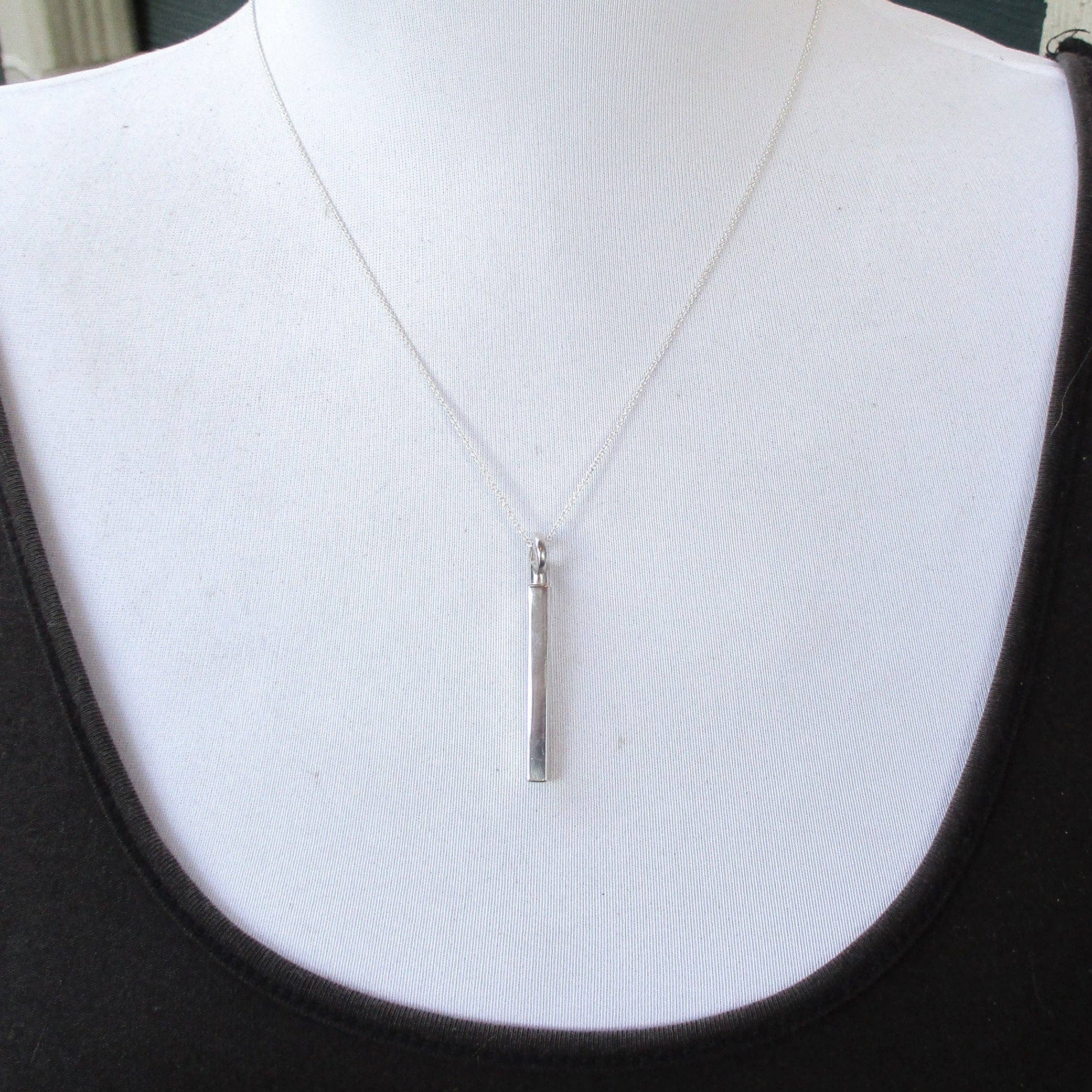 Luxe Design Jewellery - Wholesale Pendant/Charm Necklace - Squared Urn Pendant for Cremation Ashes in Sterling Silver6