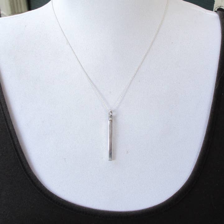 Luxe Design Jewellery - Wholesale Pendant/Charm Necklace - Squared Urn Pendant for Cremation Ashes in Sterling Silver6