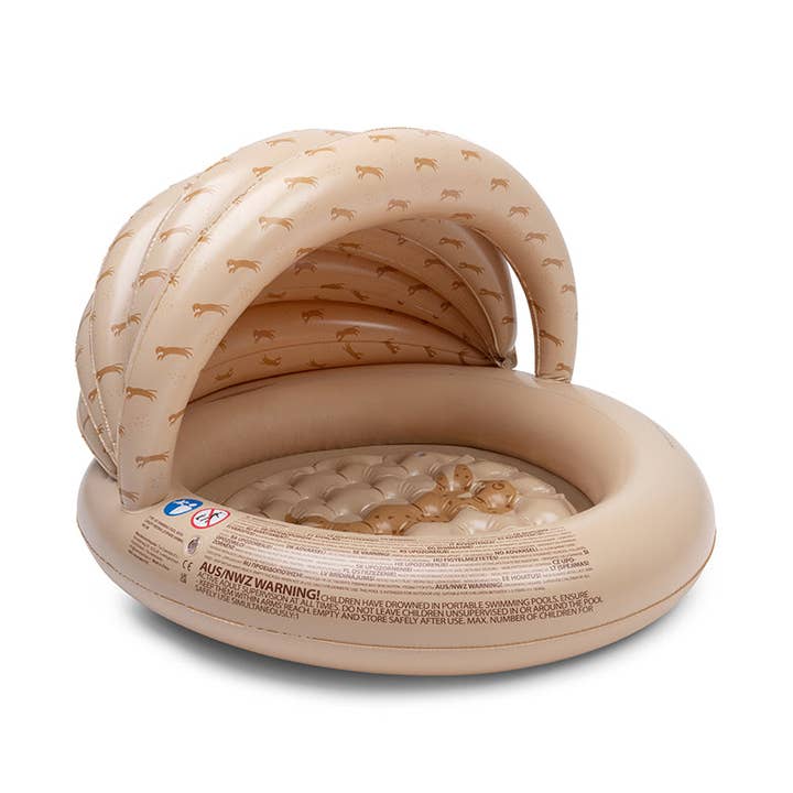 Piscina para niños - Beige - Roamer - Ø 100 cm con toldo para venta al por mayor de Swim Essentials