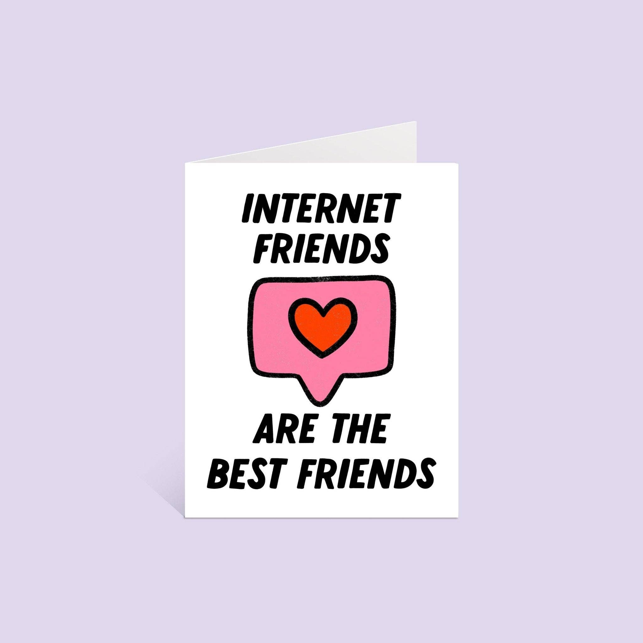 MangoIllustrated - Wholesale Friendship Card - Internet friends greeting card1