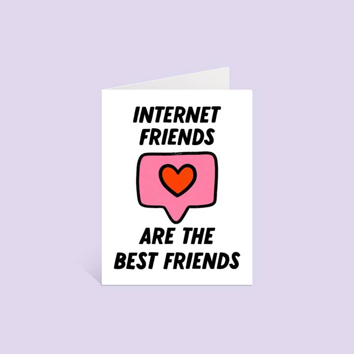 MangoIllustrated - Wholesale Friendship Card - Internet friends greeting card1