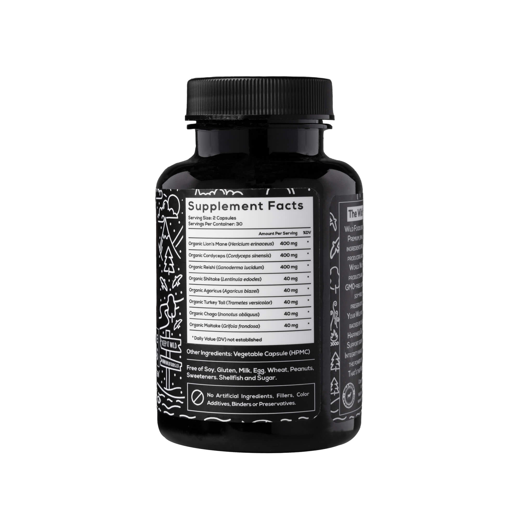 Wild Foods - Wholesale Oral Supplement/Vitamin - Wholesale - Wild 13 Mushroom Complex With Lion's Mane 9
