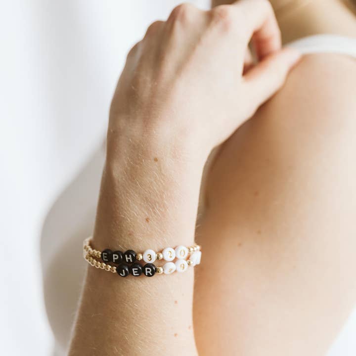 SCRIPTURE 14k Gold Filled Beaded Bracelet for wholesale by Waves and Stone