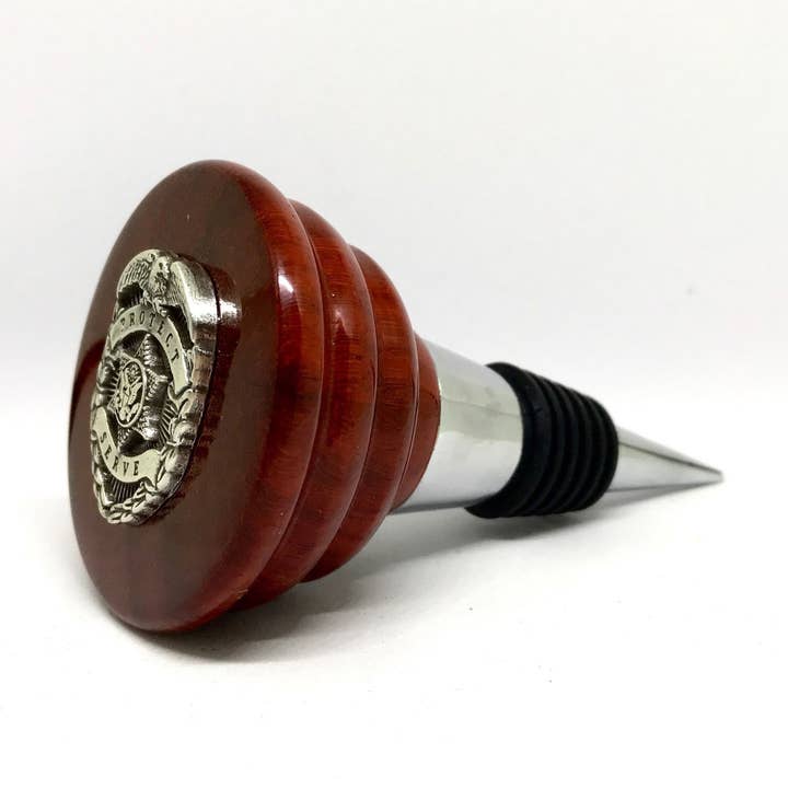 Bouchon à vin pour application de la loi - Argent pour la vente par Cigar Cutters by Jim