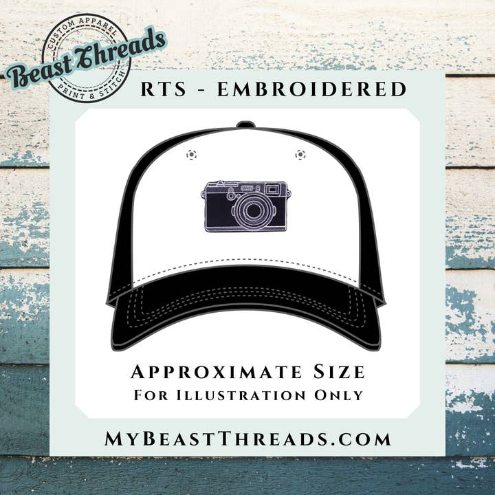 Beast Threads LLC - Wholesale Patch - Camera Embroidered Patch- RTS1