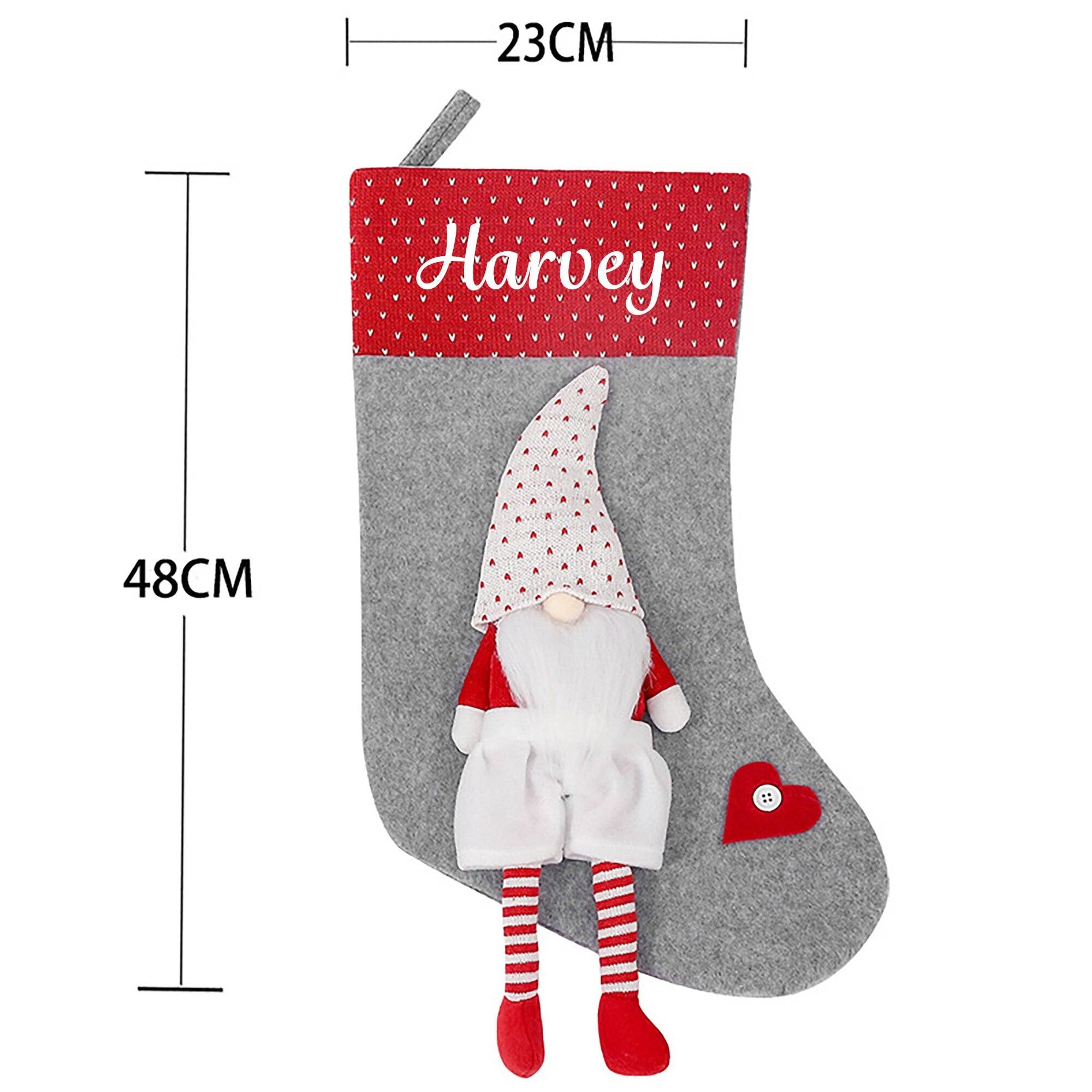 PersyBoo - Wholesale Holiday Stocking -  Christmas Stocking Gnome Design8