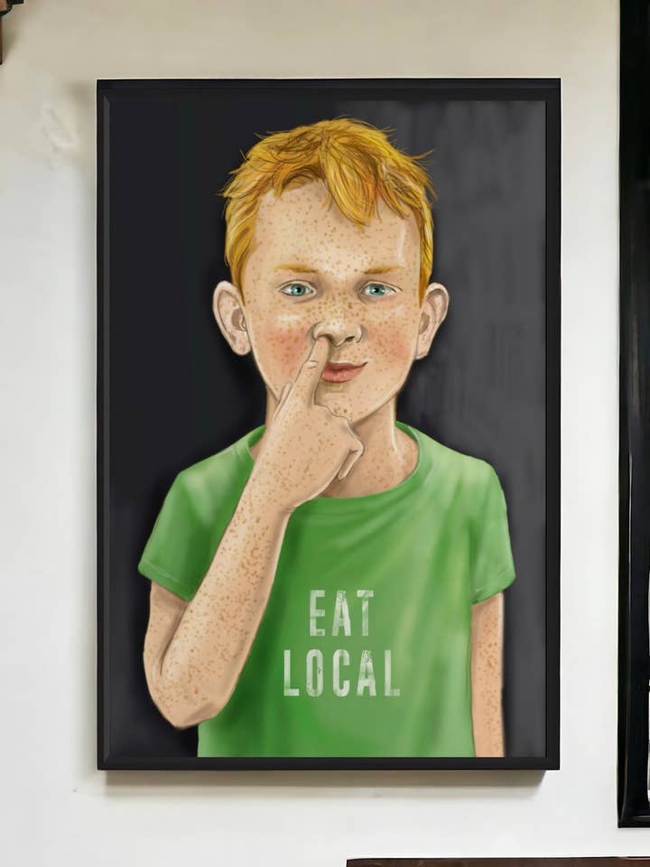 Eat Local | Artwork for wholesale by Mark Ludy Art Books & Games