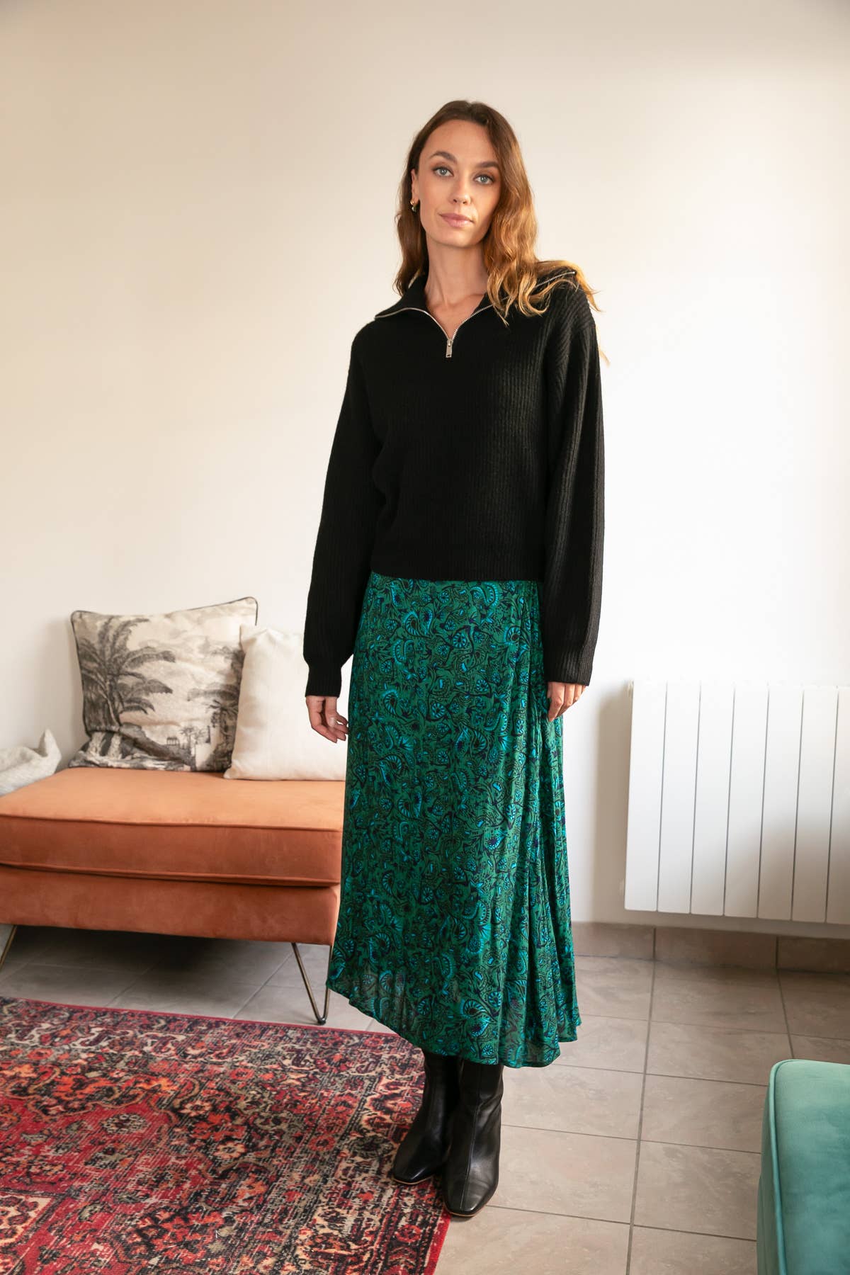 Calie Paris - Vente Jupe – femme - Jupe Jordie imprimée avec taille élastique3