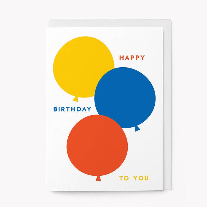 Ballons d'anniversaire - Carte de vœux pour la vente par Graphic Factory