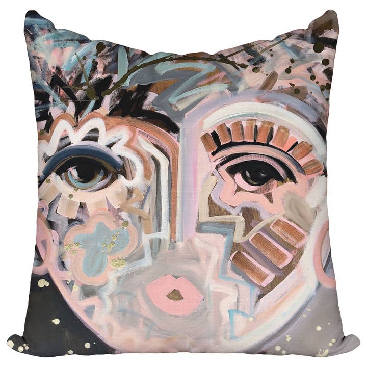 Copper Chica Pillow for wholesale by Windy O'Connor Art & Home