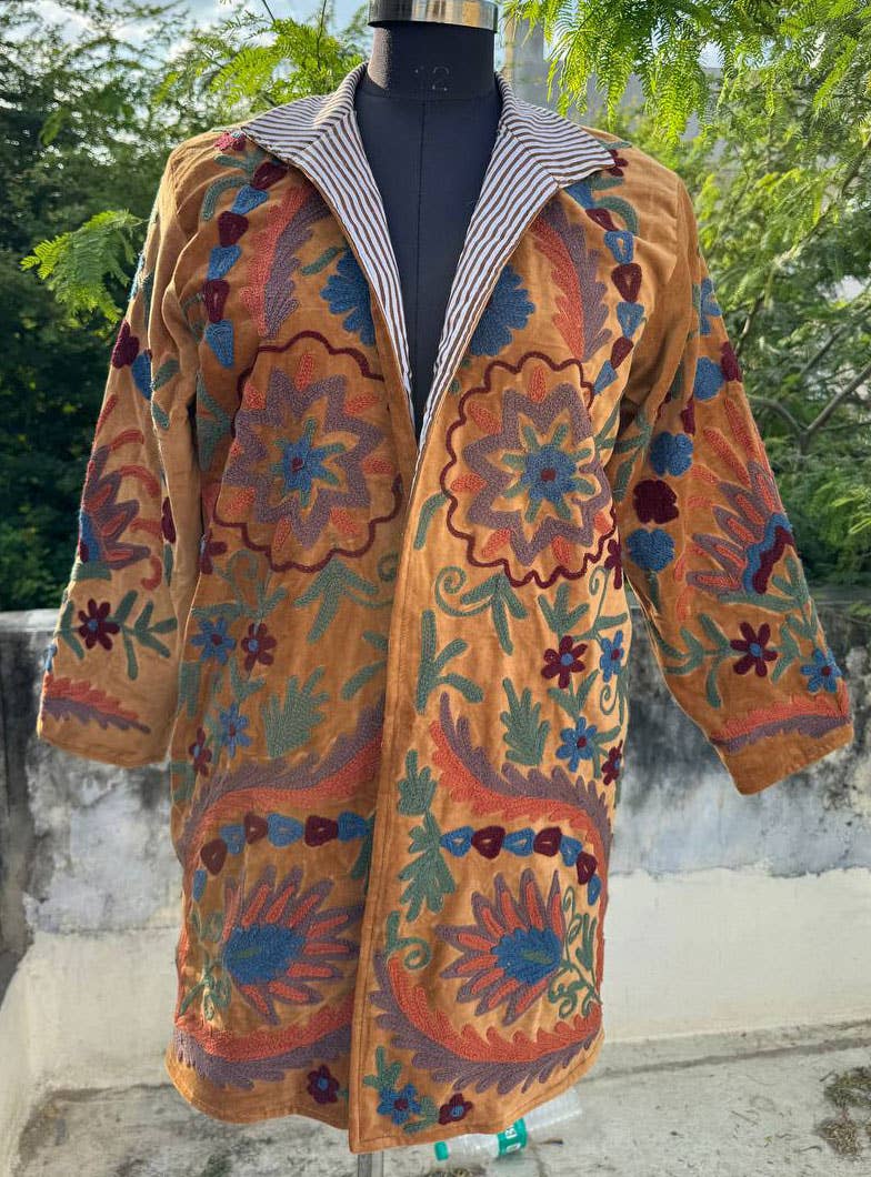 bhavnas boutique - Wholesale Jacket - Women's - Handcrafted Cotton Suzani Jacket Bohemian Style Coat Jacket 2