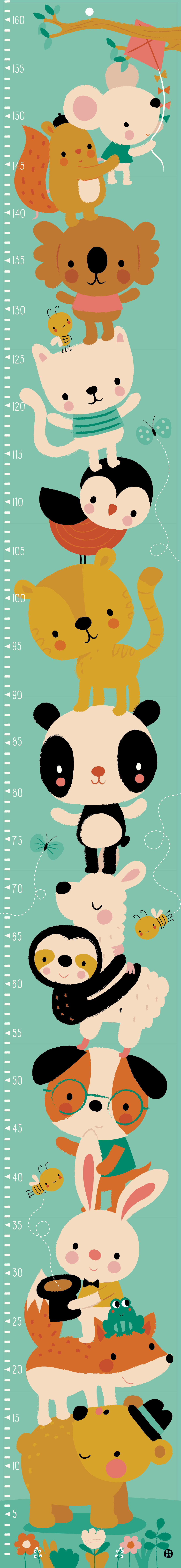 Bora illustraties - Wholesale Baby & Toddler Book (0-2) - Little mouse growth chart book5