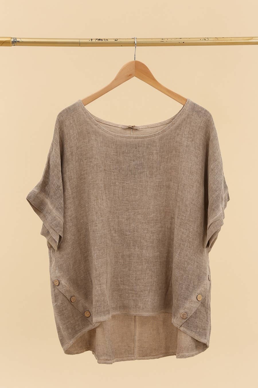 LÉA & LUC - Wholesale Tunic - Women's - Blouse in 50% linen and 50% cotton REF. 464919