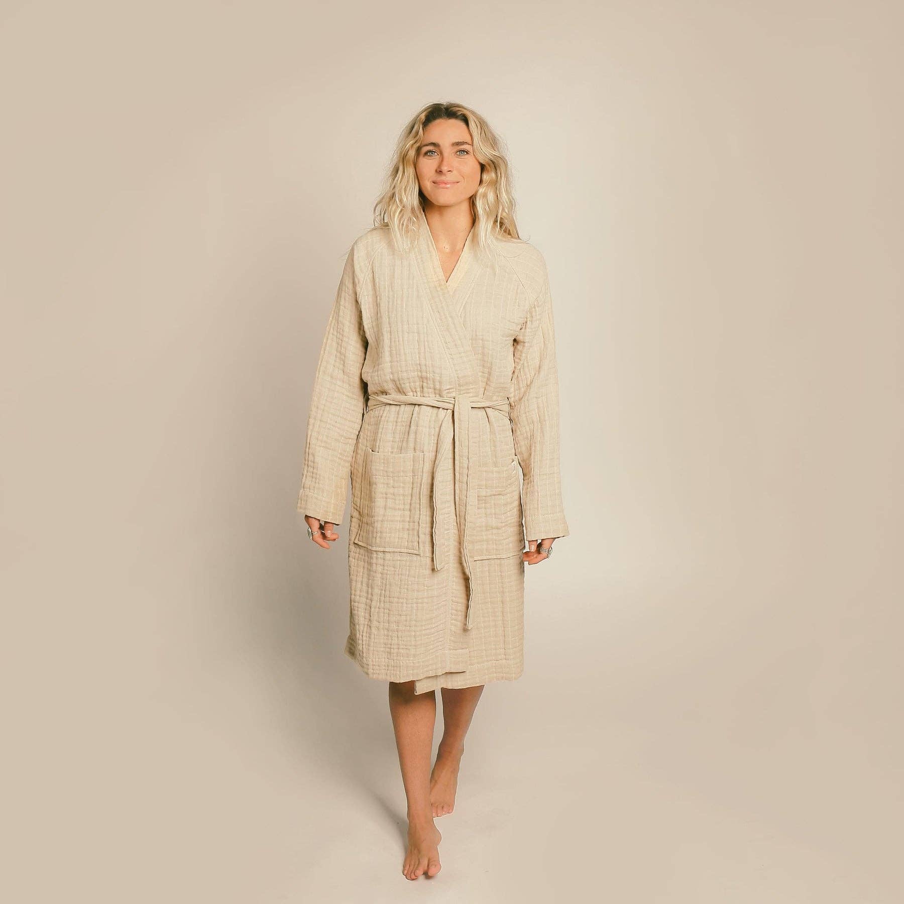 Happy Place Brand - Wholesale Robe - Women's - Organic Gauzy Robe0