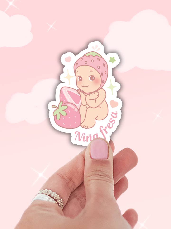 Nina fresa sunny angel sticker,cute decals,latina for wholesale by Lalatina Shop