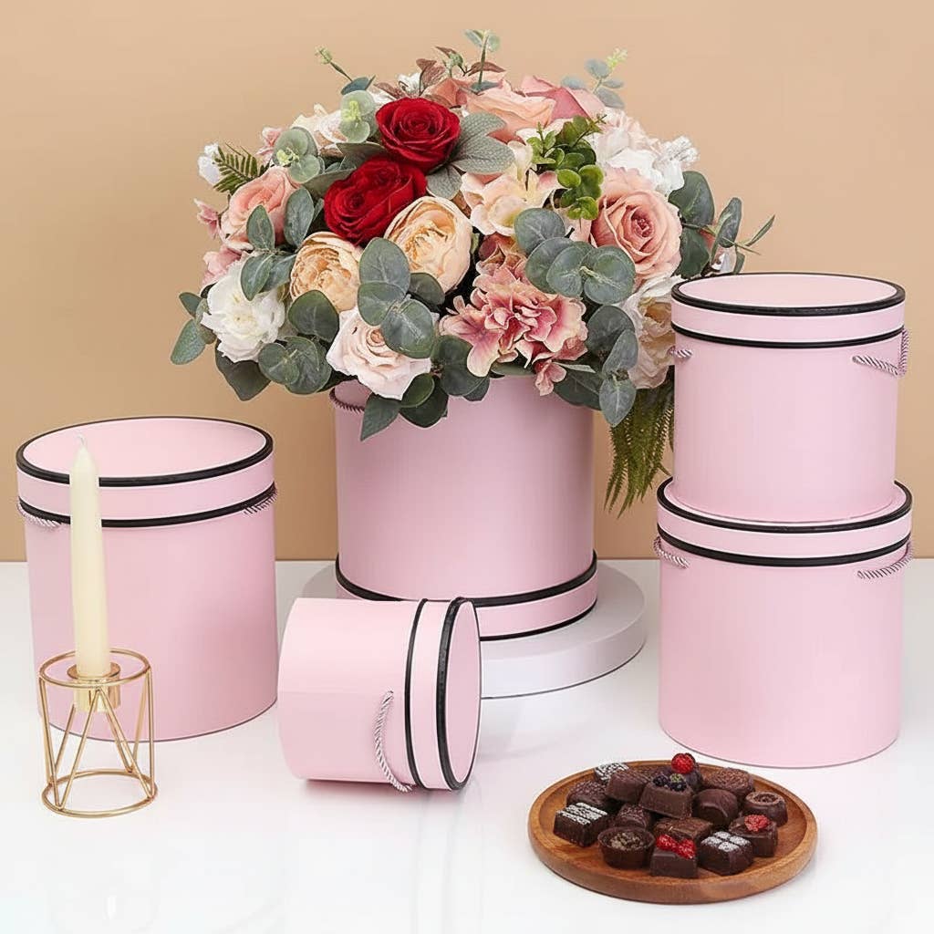 Elegant Design Supply - Wholesale Decorative Box - French Inspired Cylinder Floral Box2