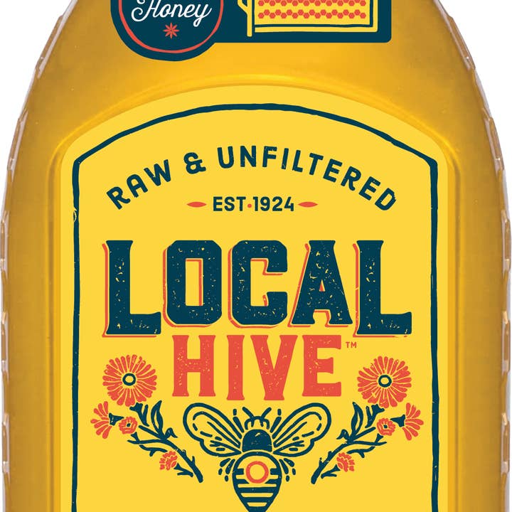 Local Hive Honey - Wholesale Honey - Local Hive, Raw & Unfiltered, Great Lakes Honey Blend, 12oz