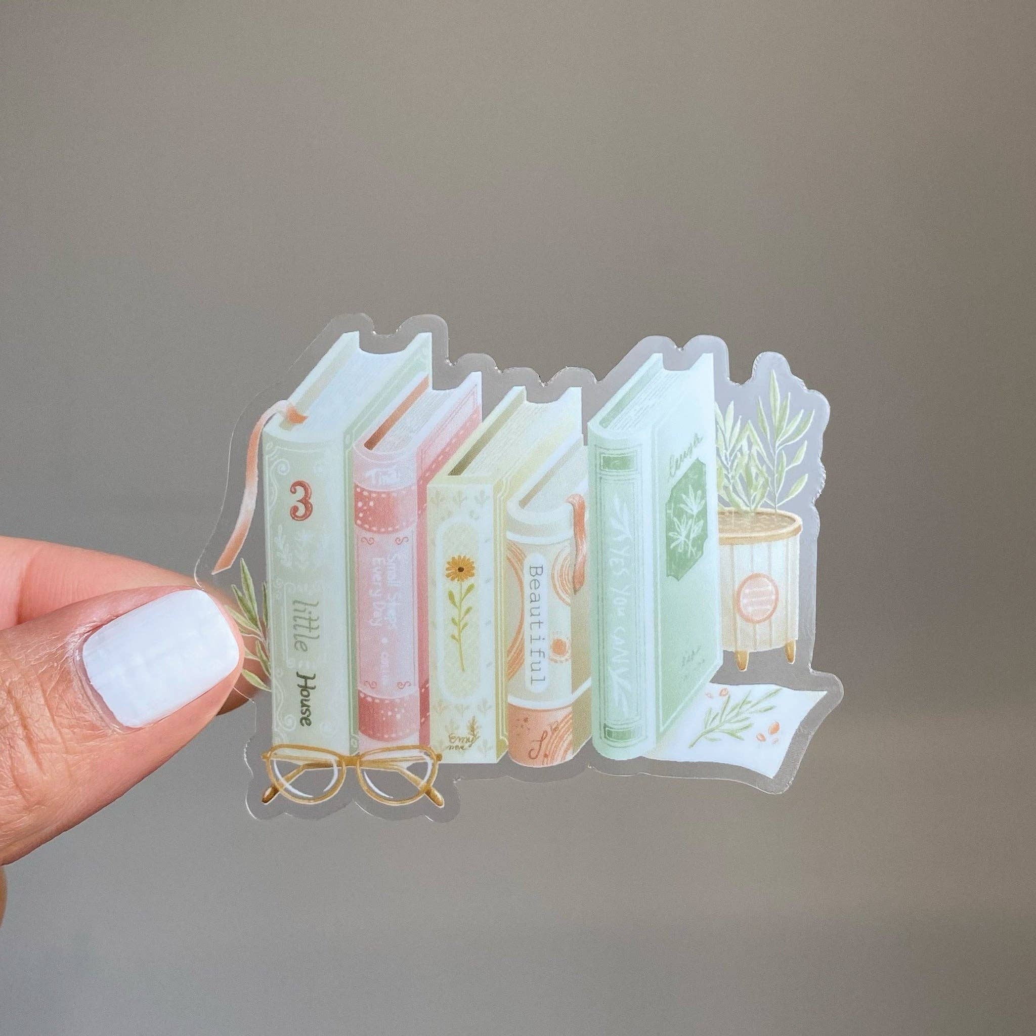 Lettoon – Adesivo por atacado – Adesivo transparente de vinil - Bookworm5