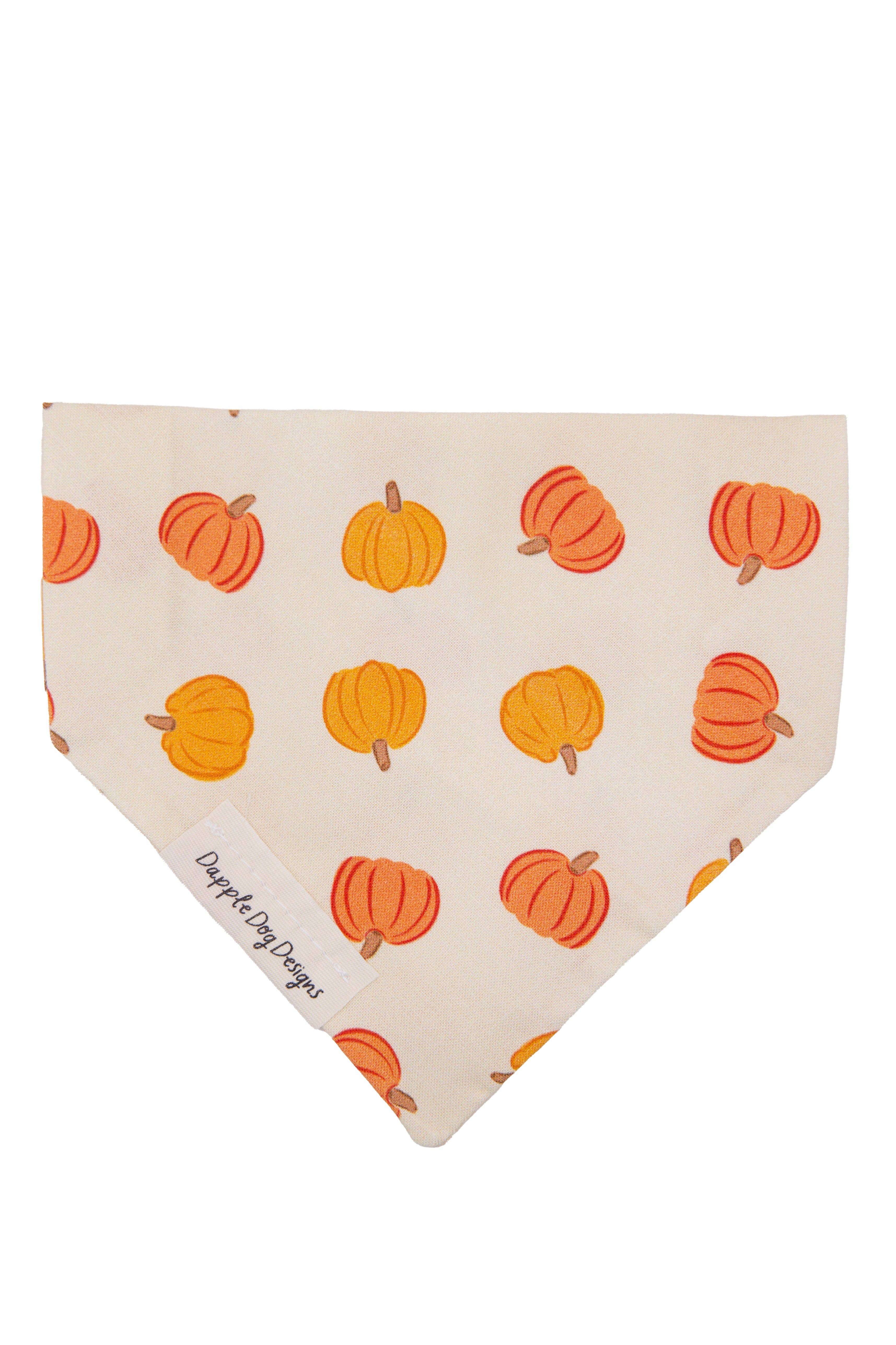 Dapple Dog Designs - Wholesale Pet Bandana - Dog - Harvest Pumpkins Bandana - Fall Dog Bandana3