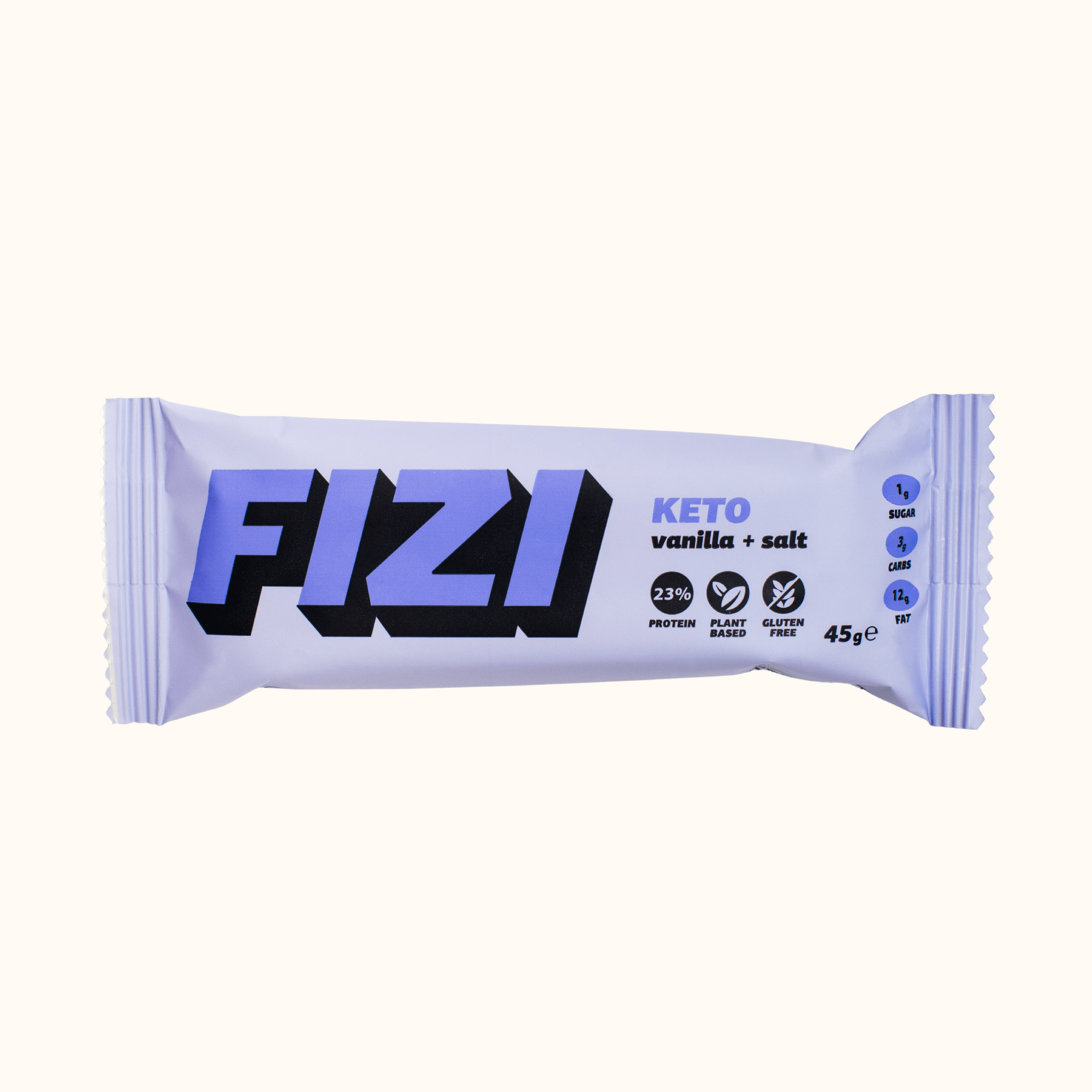 FIZI - Wholesale Snack Bar - КЕТО “VANILLA + SALT” 10x45G2