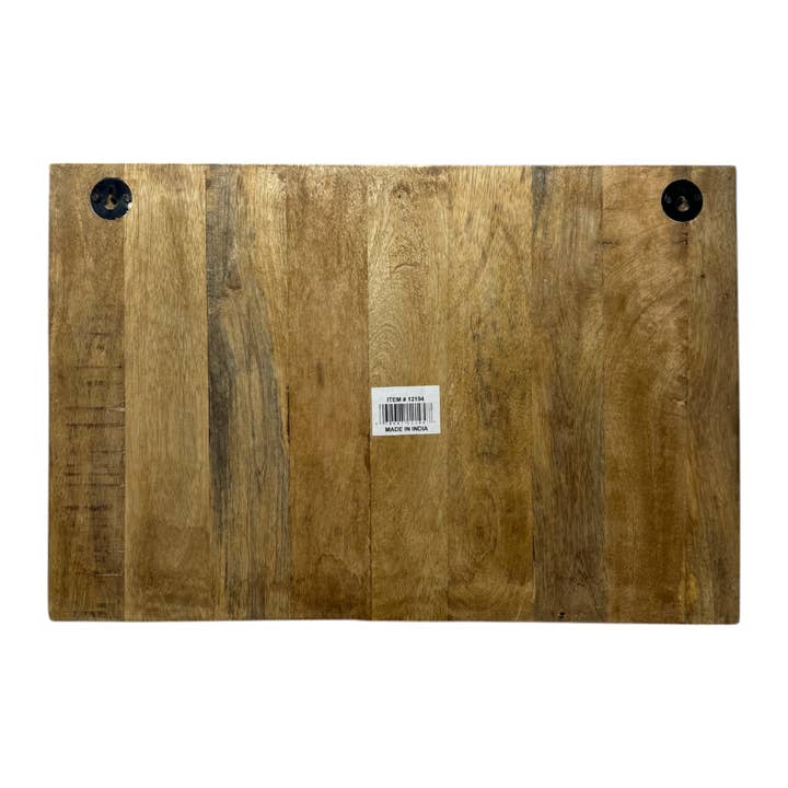 Wilco Home - Wholesale Tool Set - Tool Rules Etched Wood Wall Organizer with Cast Iron Hooks7