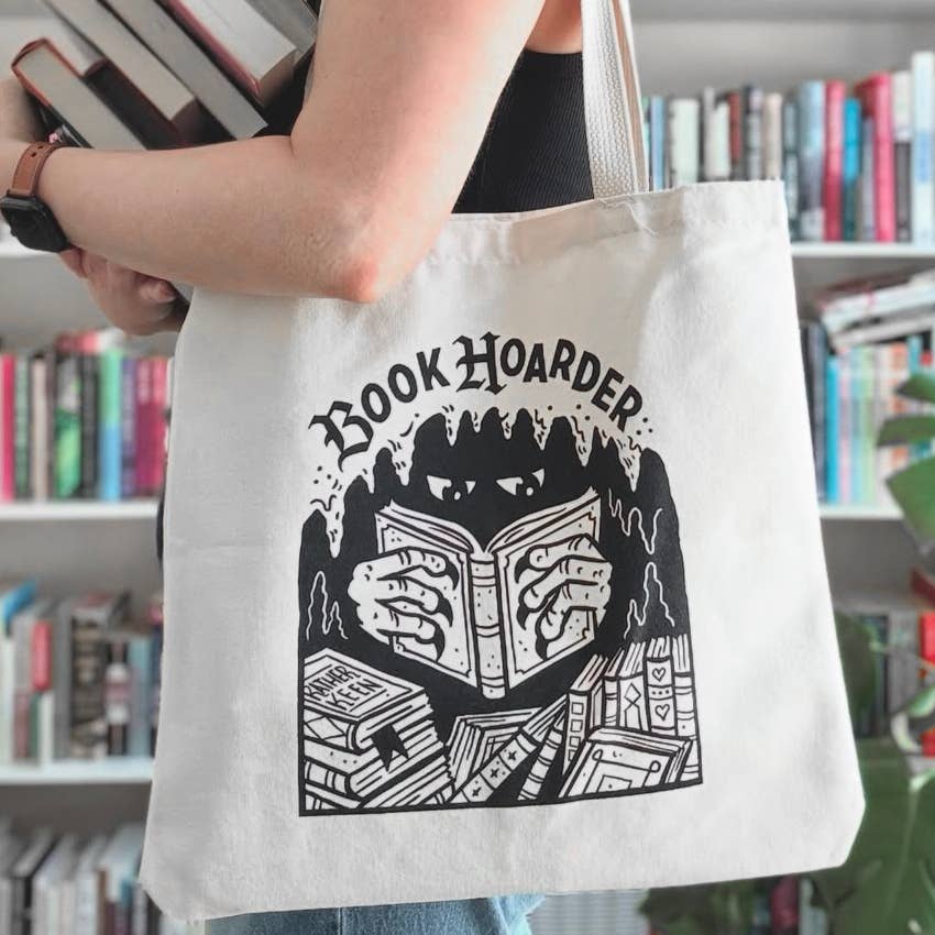 Rather Keen - Wholesale Tote Bag - Unisex - Book Hoarder tote bag1