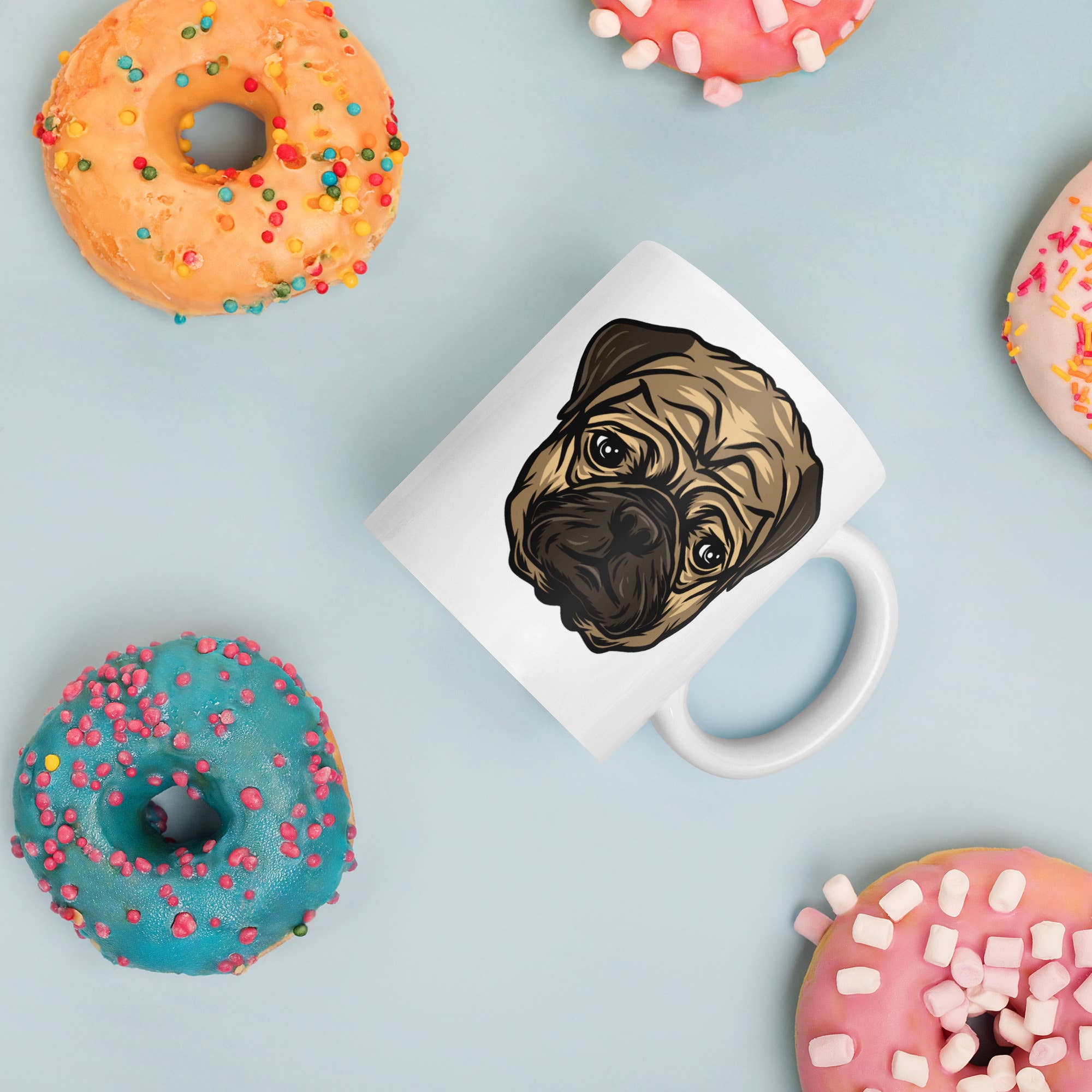 Club No-Kill 2027 Coffee Mugs - Wholesale Coffee Mug - Vinny the Pug Coffee Mugs                                 2