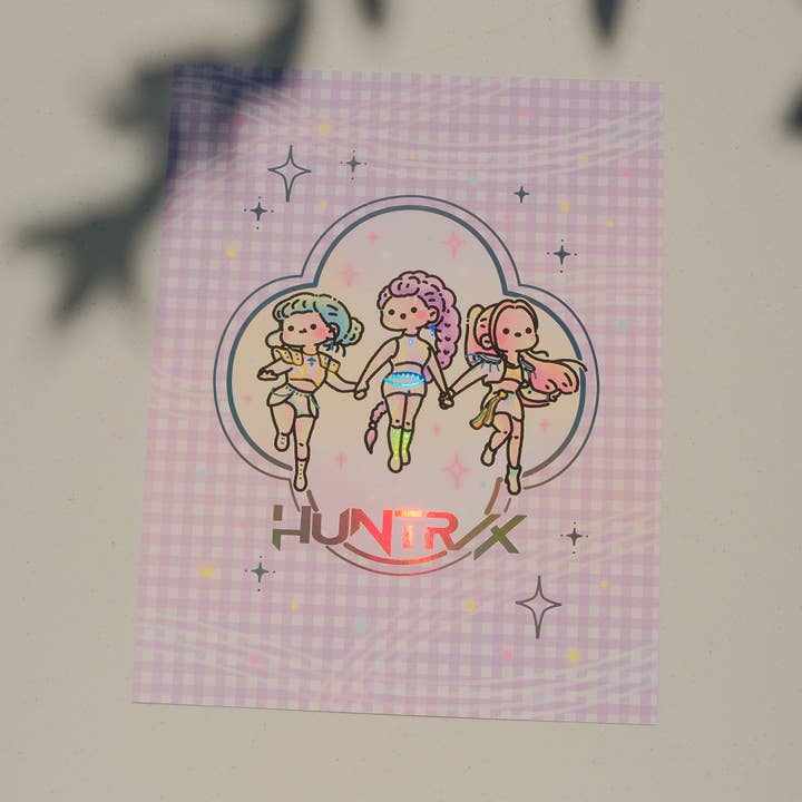 Huntrix - Caçadores de Demônios Kpop Grande Impressão em Foil por atacado de 2jingis2jing