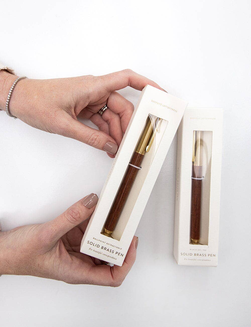 Bespoke Letterpress - Wholesale Pen - Wood Brass Pen (Boxed)3