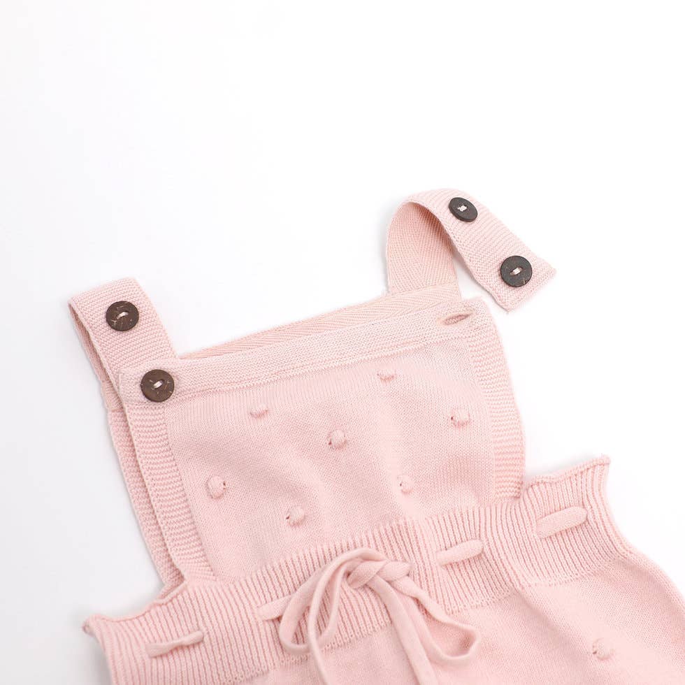 Viverano Organics - Wholesale Bodysuit (Non-Footed) - Baby - Milan Pastel Bobble Sweater Knit Baby Romper Organic Cotton1