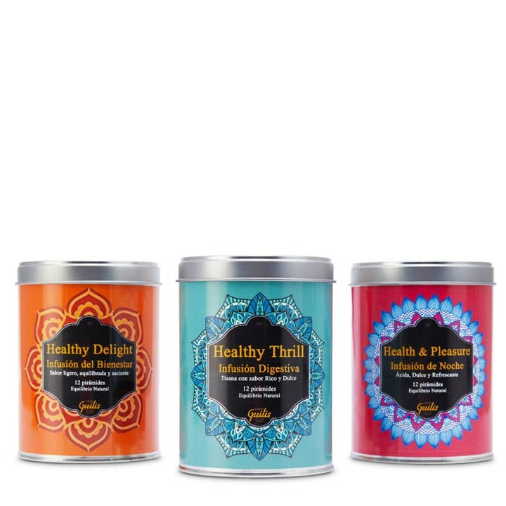 Healthy Infusions 12-Day Pack (Morning, Day and Night) for wholesale by Cafés Guilis