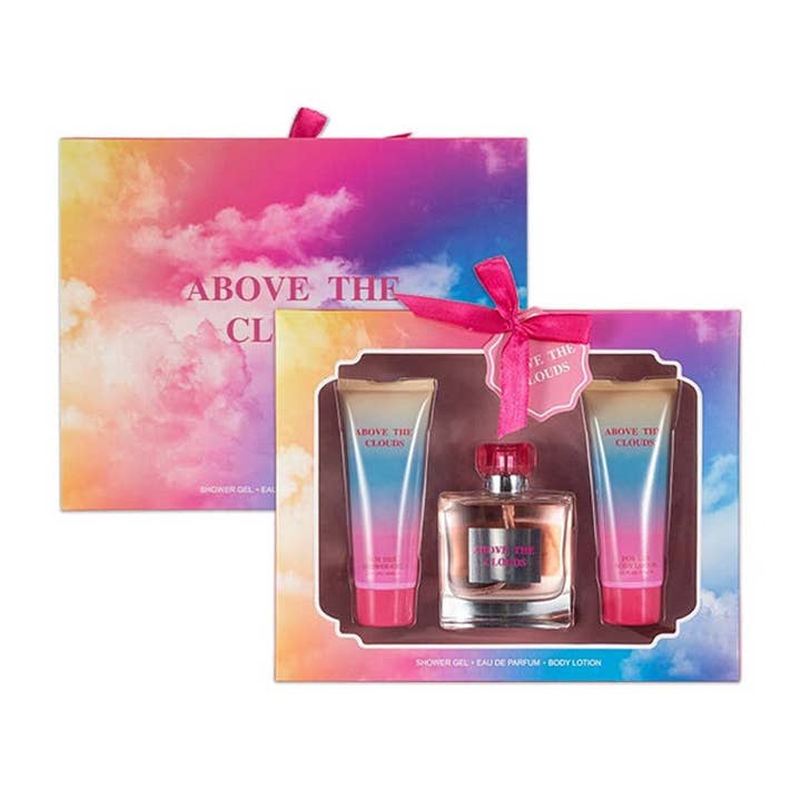 Coffret Cadeau Femme 3pcs Parfum, Gel Douche & Lait Corporel pour la vente par Deluxe Import Trading