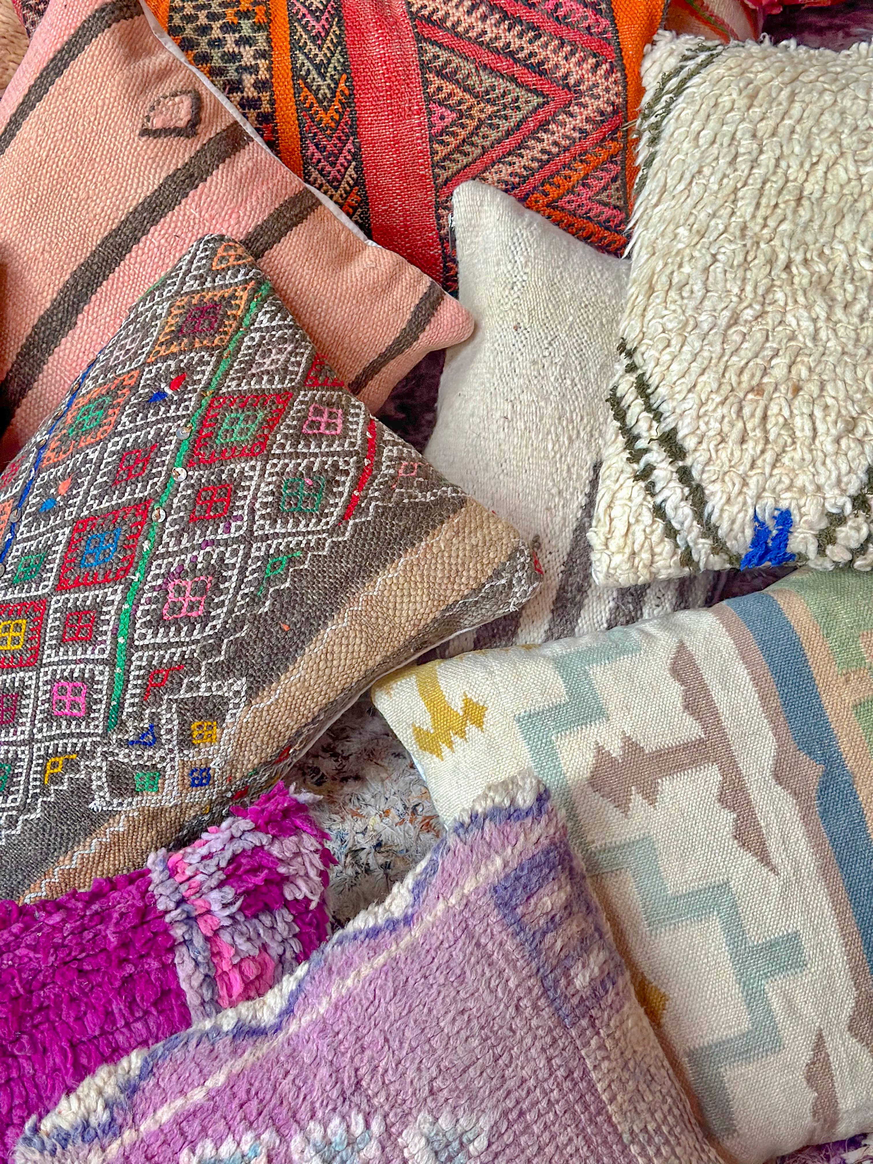 SOUK in the CITY - Vendita all'ingrosso Fodera cuscino decorativo - Set promozionale di 10 federe riciclate berbere7