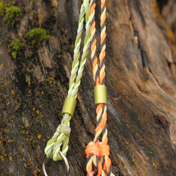 Preferred Color Flyvines Recycled Fly Line Lanyard- Blackout for wholesale on Faire