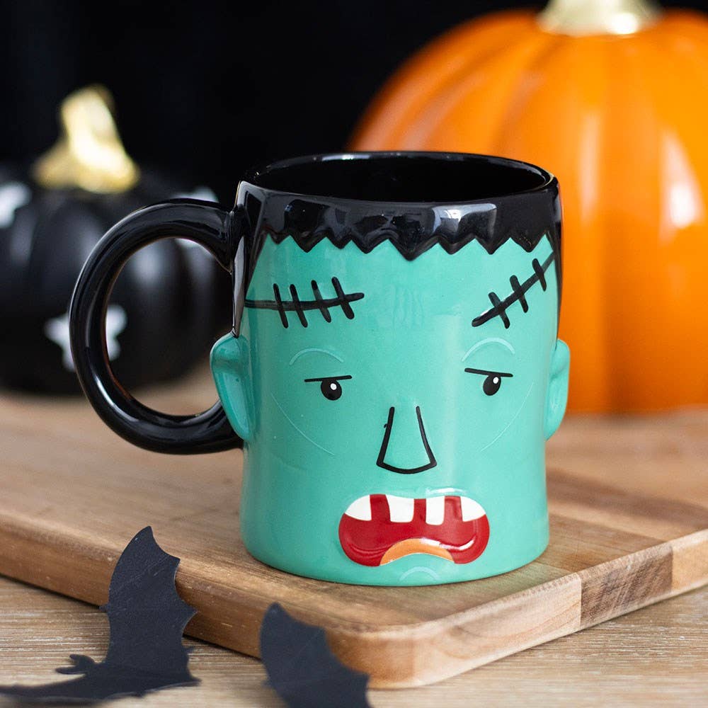 Something Different Wholesale - Wholesale Coffee Mug - Monster Frank Shaped Halloween Mug0