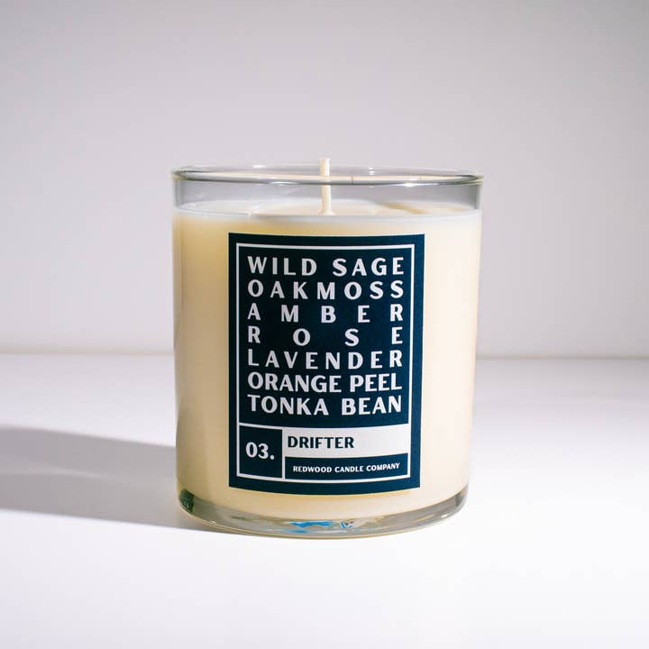 Drifter 284 ml Kerze für den Großhandel von Redwood Candle Co.
