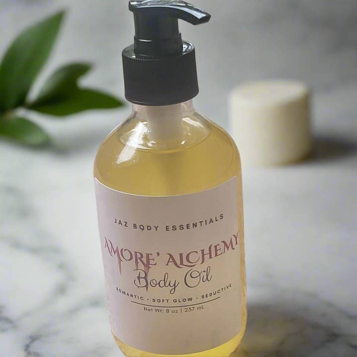 Amore Alchemy "Love Spell" Body Oil 8oz for wholesale by Jaz Body Essentials