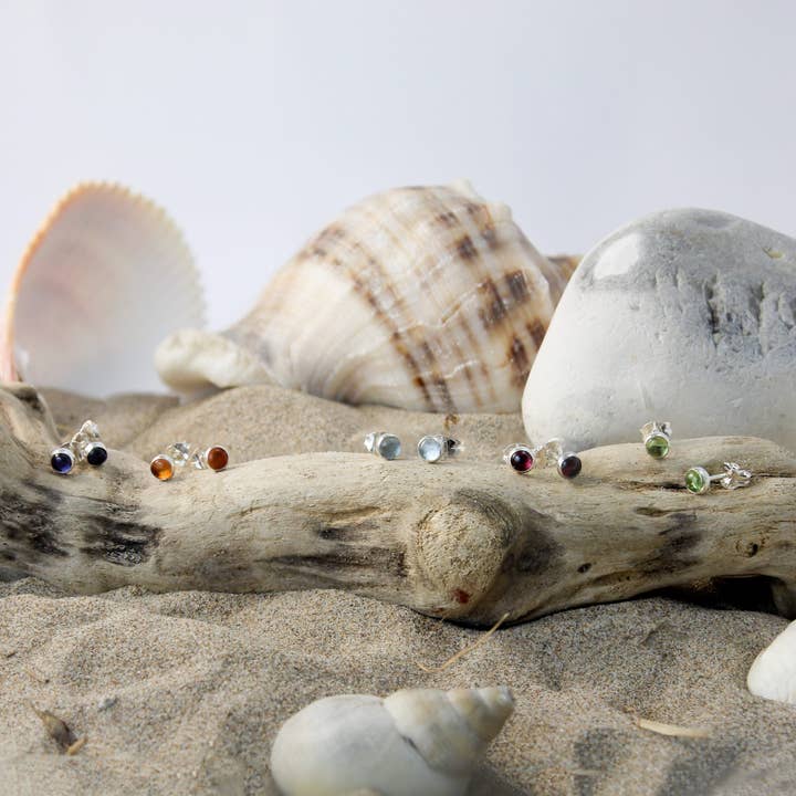 Jelly Tot Gemstone Studs for wholesale by Atlantic Rose