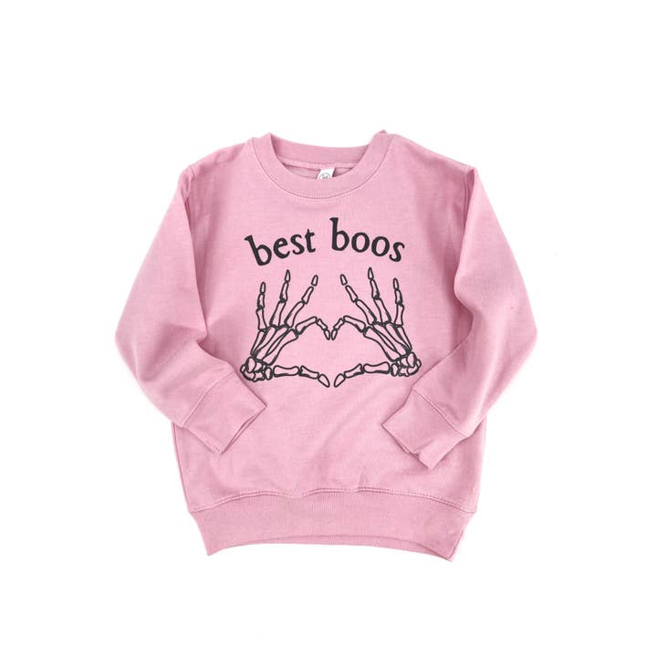 The Wishing Elephant - Wholesale Sweatshirt - Kids - Halloween sweatshirt for kids, BEST BOOS Pink Pullover3