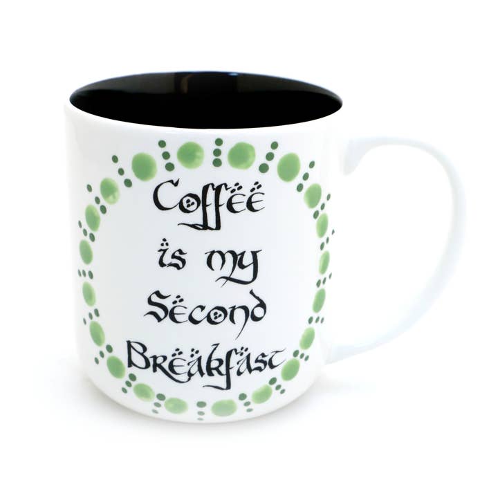Lenny Mud - Venta al por mayor Taza - El café es mi segunda taza de desayuno El señor de los anillos: El Hobbit