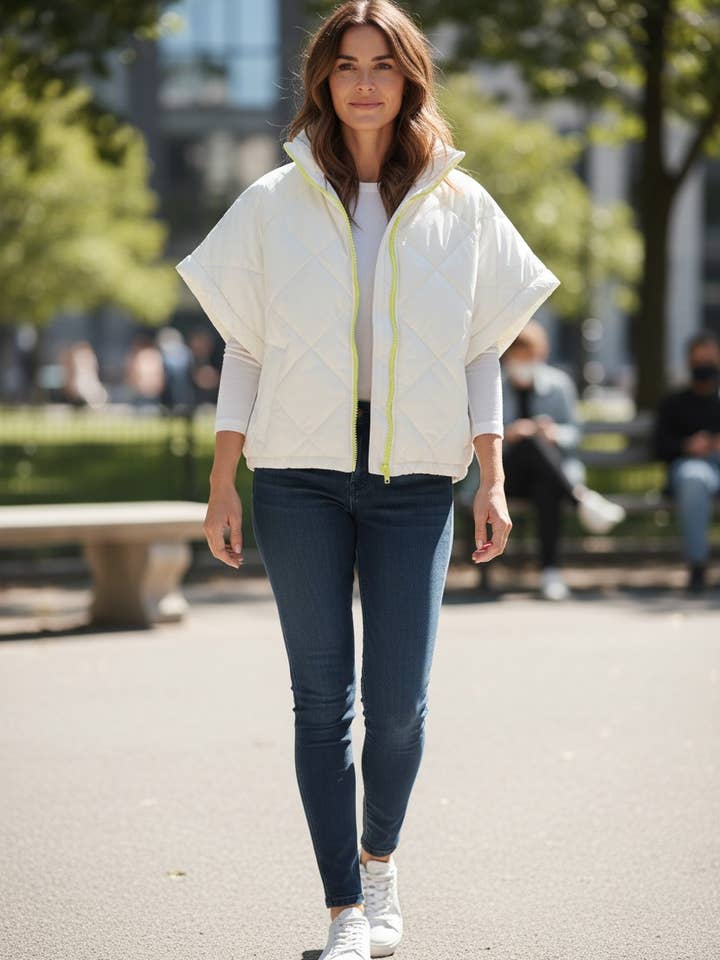 Saturne Paris - Order By Item (S To 5XL) - Wholesale Puffer Jacket - Women's - WM369W41 - LIGHTWEIGHT SOLID "CAPE" DOWN JACKET (S TO 3XL)4