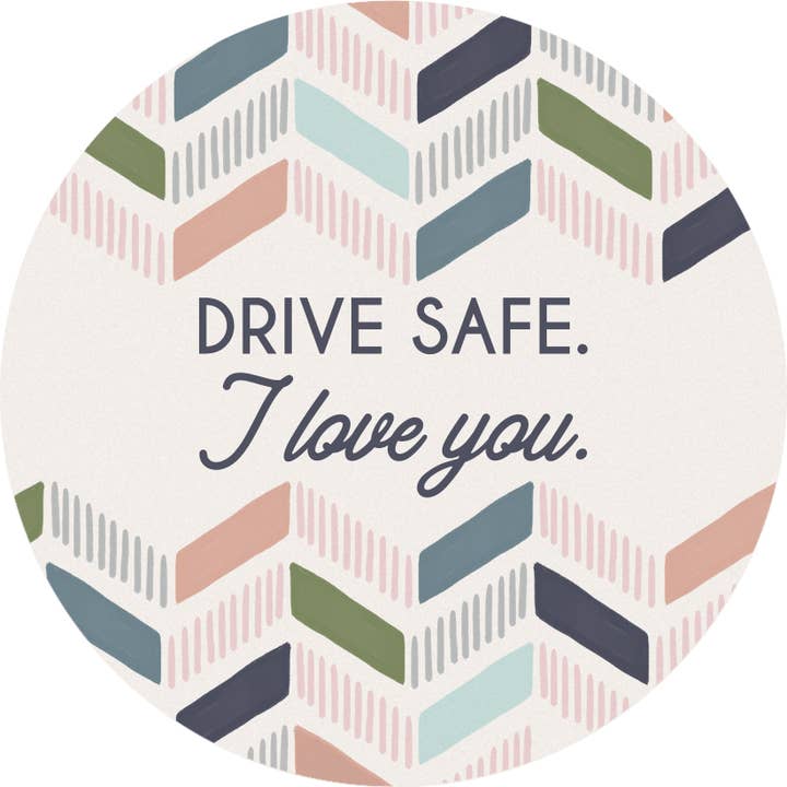 "Drive Safe" Car Coaster - Packaged for wholesale by Gift & Garden by Carson