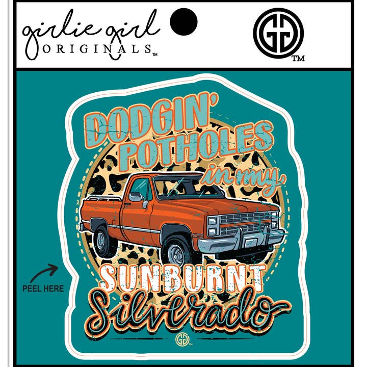 Decal/Sticker Dodgin' Potholes 2487 for wholesale by Girlie Girl Originals