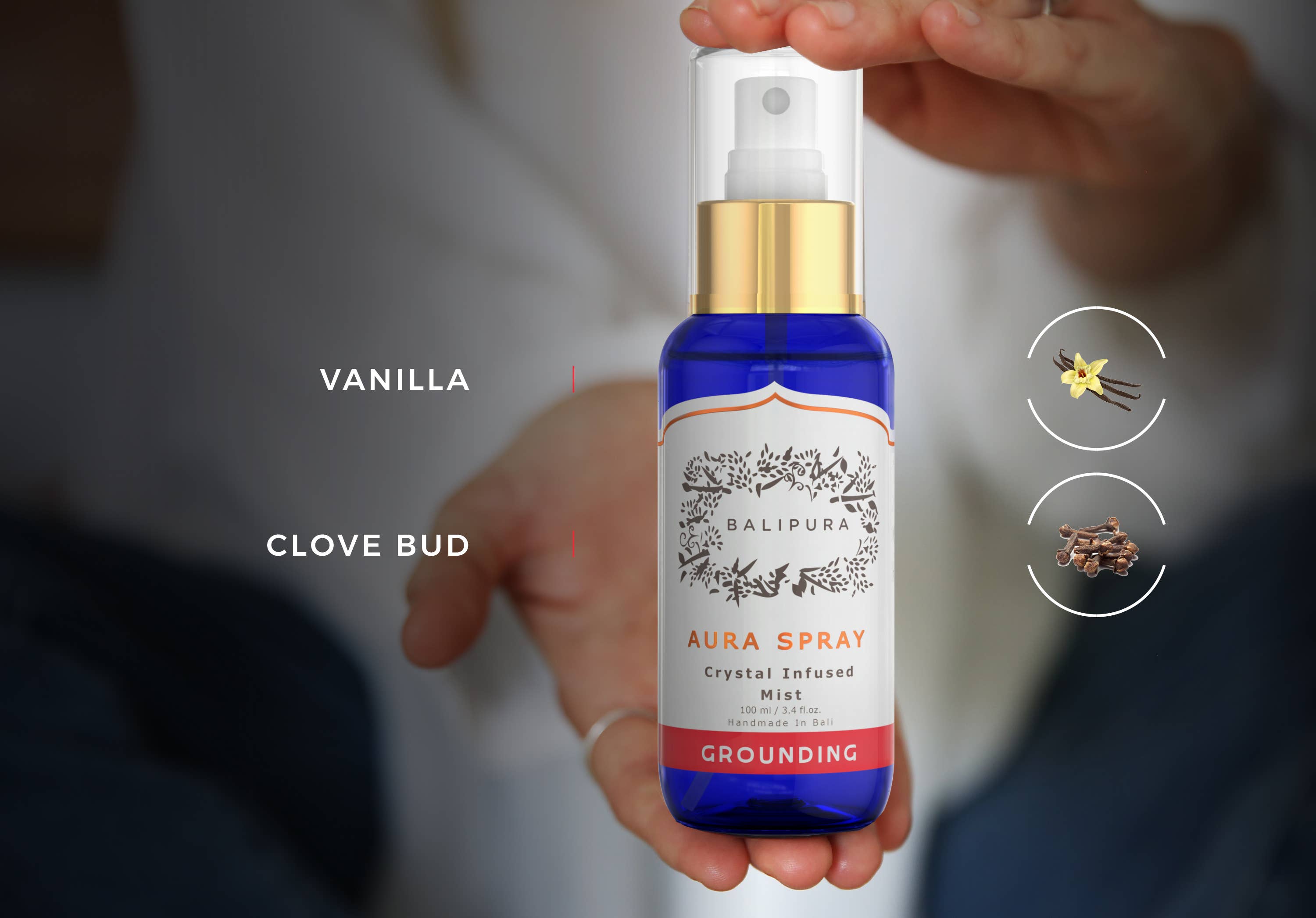Balipura – Aromatherapy & Holistic Wellness – wholesale Kristallspray – Balipura – jordande mist | Känn dig rotad och närvarande6