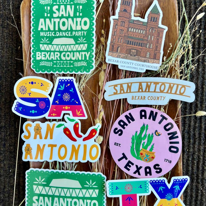 The Sticker Box | Texas Inspired Stickers & Magnets - Wholesale Sticker - San Antonio Sticker - Texas Sticker Waterproof Stickers