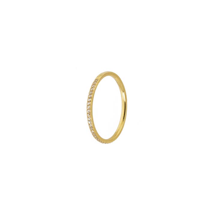 Brenda Grands Jewelry - Vendita all'ingrosso Anelli multipietra - Fede in oro impermeabile con diamanti delicati.4