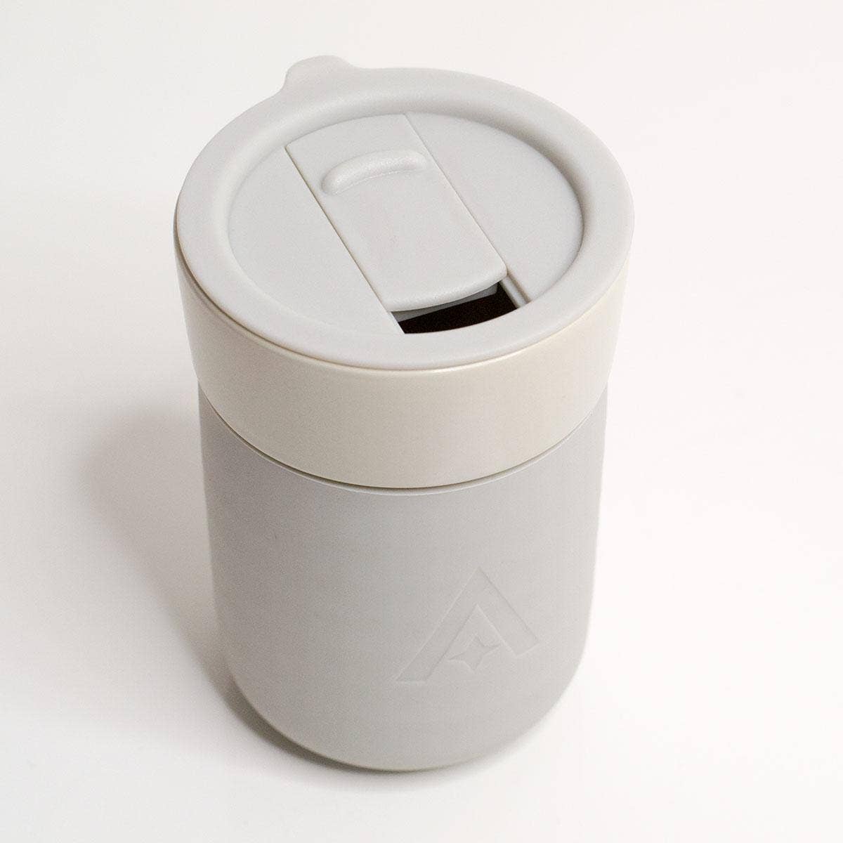 UBERSTAR – wholesale Insulated mug/tumbler – Ceramic Travel Mug with Lid - Natural Stone1