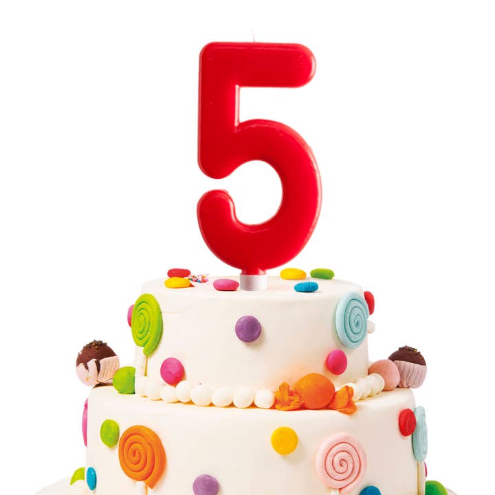 red Giant birthday candle for cakes, 15 cm for wholesale on Faire22