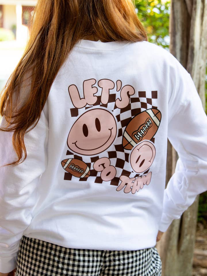 LOS GEHT'S TEAM SMILEY CUSTOM TEE für den Großhandel von Summer Tees