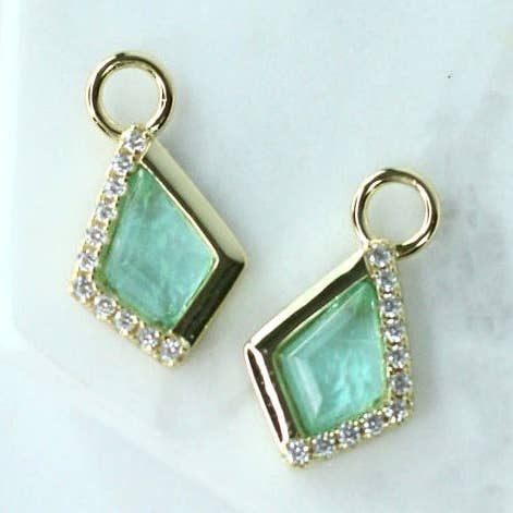 Kite Charm in Sea Glass for wholesale by Chloe + Lois